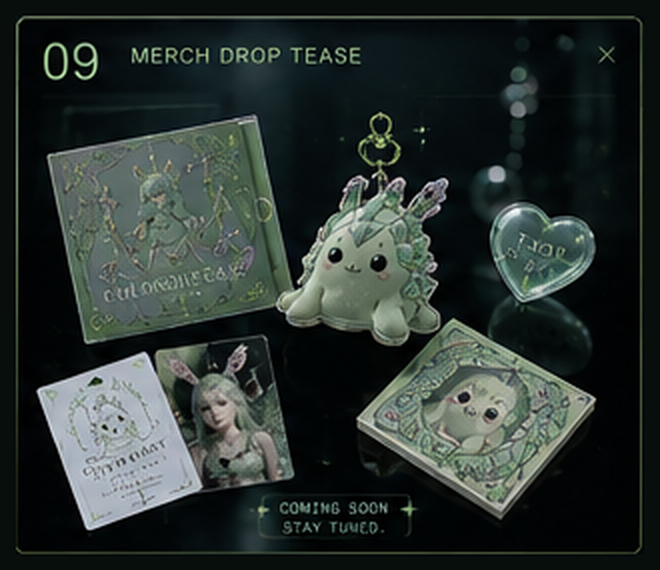 CHLOROHEART merch drop tease